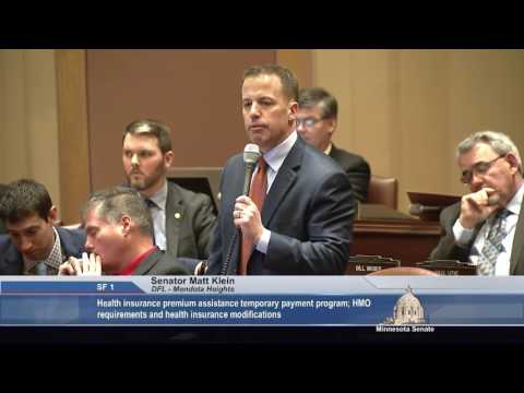 Sen. Matt Klein on the Senate Floor, Jan. 2 | Part 2