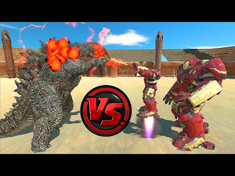GODZILLA VS HULK BUSTER - Animal Revolt Battle Simulator