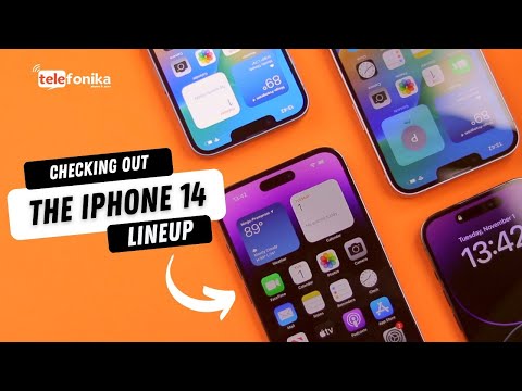 Checking out the entire Iphone 14 line-up!