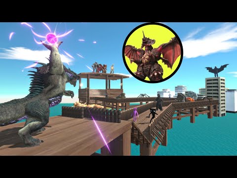 KING TITAN VS KAIJU DEATHRUN FOR RESCUE ANGUIRUS - Animal Revolt Battle Simulator
