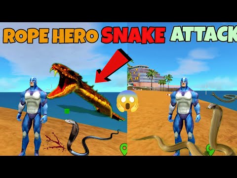 rope hero me snake attack on vice town city l rope hero vice town l Dangerous snake Part 1 #zx_gamer