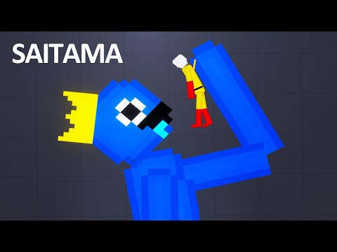 SAITAMA Vs Blue - Roblox Rainbow Friends - People Playground