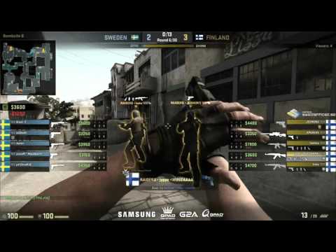 KoN Raiders (FIN) vs SWE Kartta1 de_dust2 p1stä Finaali 11032016