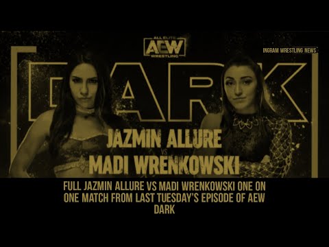 Full Jazmin Allure VS Madi Wrenkowski One On One Match From Last Tuesday's Episode Of AEW Dark