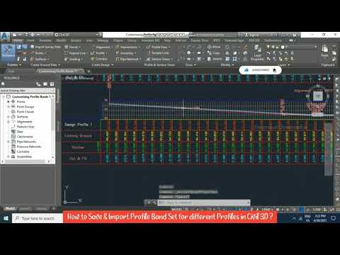 How to Save & Import Profile Band Set for different Profiles in Civil 3D ?