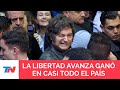 ELECCIONES LEGISLATIVAS Sorpresivo Triunfo De Javier Milei Ganó En Casi Todo El País
