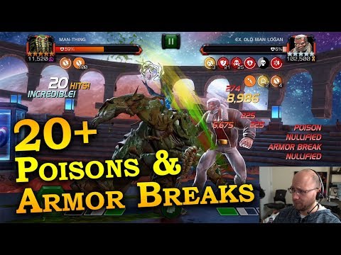 Man-Thing vs Labyrinth of Legends - Old Man Logan | marvel Contest of Champions