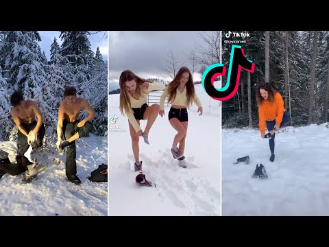 Marwa Loud - Bad Boy | New TikTok challenge | Dancing in the snow barefoot