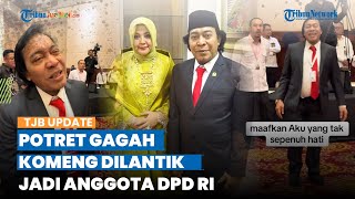 Tampil Gagah Pakai Jas, Intip Gaya Komeng saat Dilantik Jadi Anggota DPD RI, Aura Pejabat Terpancar