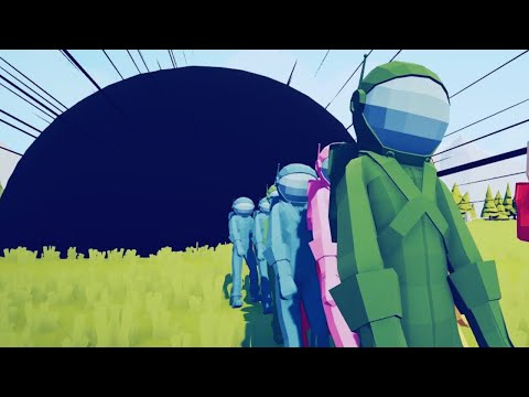 100x AMONG US vs BLACK HOLE - Totally Accurate Battle Simulator TABS Bug DLC