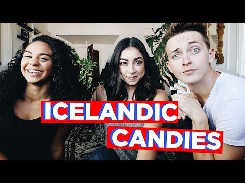 TASTING ICELANDIC CANDIES (ft. Jeanine Amapola) | Collabmas Day 4 | DamonAndJo