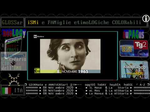 §.1/** RAI Storia Accadde oggi: 08 NOVembre 1965 - muore Emma Gramatica, grande attrice italiana