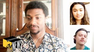 Madison Bailey, Rudy Pankow & Jonathan Daviss on Their 'Outer Banks' Love Triangle | MTV News video