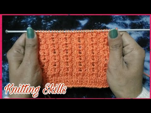 4 Row Repeat Knitting Pattern For All Projects (In Hindi) Knitting Skills With Kamal !!