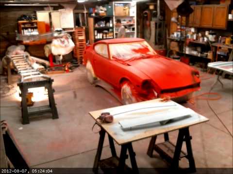 4/9 1973 Datsun 240z Resto Mod, August 2012, Time Lapse
