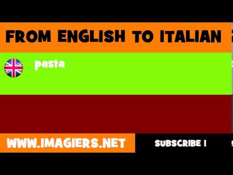 How to say pasta in Italian