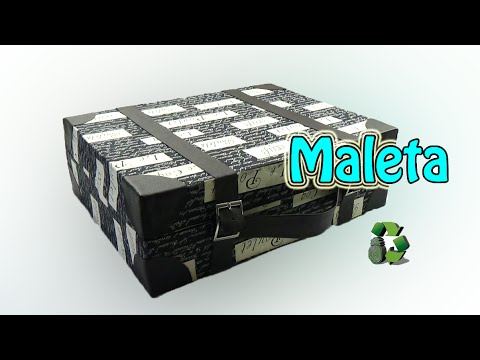 Maleta vintage o retro reciclada