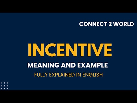 What Does  incentive Means || Meanings And Definitions With  incentive in ENGLISH