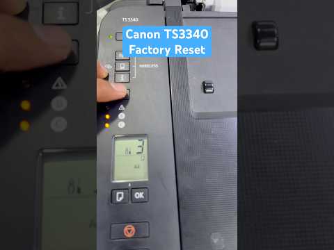 Canon TS3340 Factory Reset All Settings  #printer#bilalsworkshop
