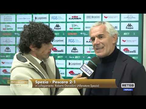Spezia - Pescara 2-1 91° Donadoni: "Dovevano chiudere prima la gara. Non giudico l’arbitro"