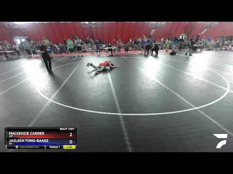 112 Lbs Round 2 - Mackenzie Carder, OH Vs Jazleen Fong-Baake, WI 4540