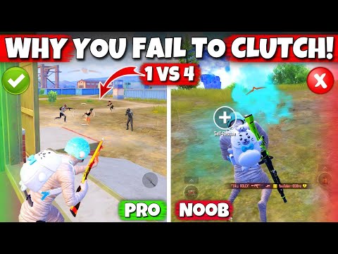 Why You Always FAIL TO CLUTCH [1v4] in PUBG Mobile / BGMI - GG Bro Tips And Tricks