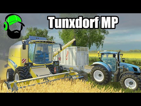 Farming Simulator 15 Multiplayer - Tunxdorf  - Harvesting taters and spraying herbicide