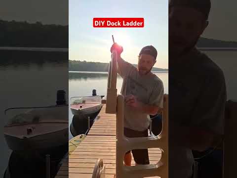 are these the best dock ladders on the market? #dock #dockladder #dockbuild #renos #carpentry #DIY