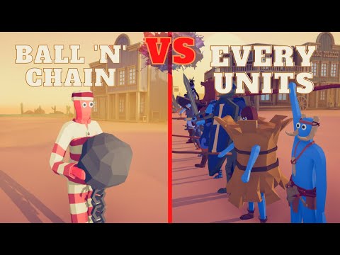 🏹BALL 'N' CHAIN vs RANDOM UNITS🗡- Totally Accurate Battle Simulator - TABS