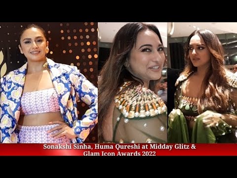 Sonakshi Sinha And Huma Qureshi Ramp For Mid-Day Award Glitz And Glam Icons 2022