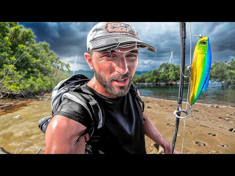 24h Seul à Pêcher sur Une Île Déserte... J'ai dû FUIR