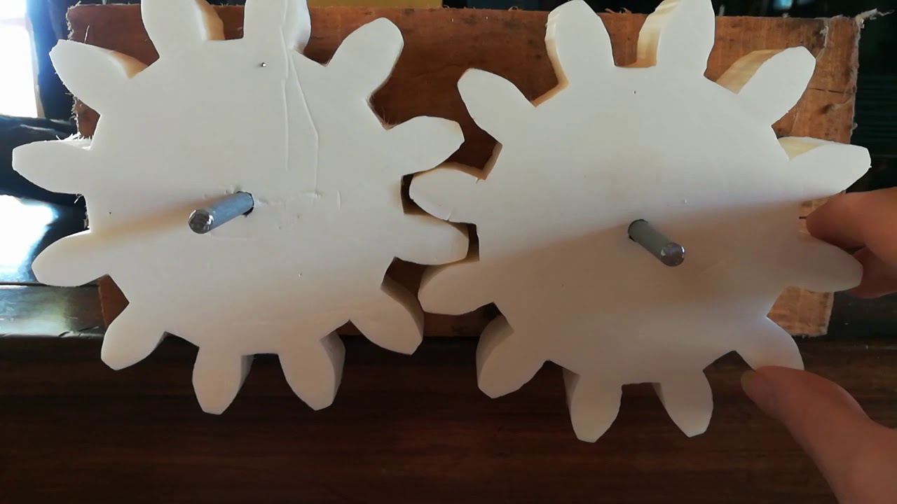 Engrenages en polystyrene extrudé