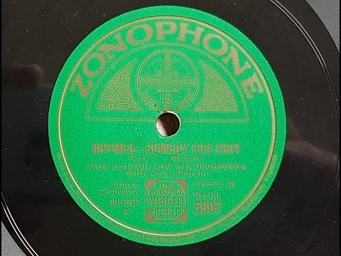 Jack Hylton And His Orchestra 'Rhymes ' 1931 78 rpm