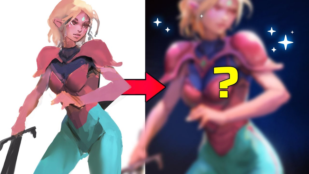 HOW TO PAINT WITHOUT LINEART (max difficulty)