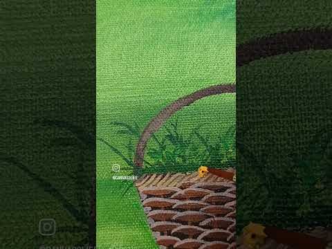 Daisy flowers acrylic painting🎨🌿