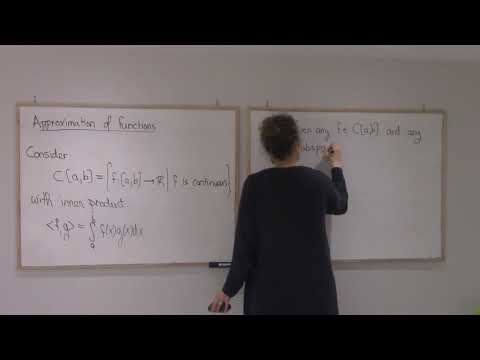 14.7 Least squares. Approximation of a function using functions from a fixed subspace of C[a,b]