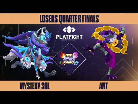 Mystery Sol vs Ant - Platfight 2024 - Rivals of Aether 2: Losers Quarters