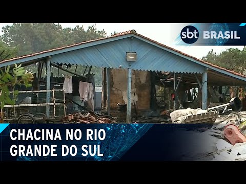 Guerra entre facções deixa cinco mortos e dois feridos em Cidreira, no RS | SBT Brasil (11/04/24)