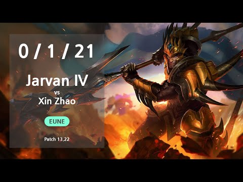 Jarvan IV Jungle vs Xin Zhao - EUNE Master Patch 13.22