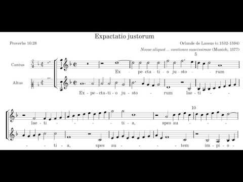 Orlande de Lassus - 'Expactatio Justorum' (Clarinet Duet)