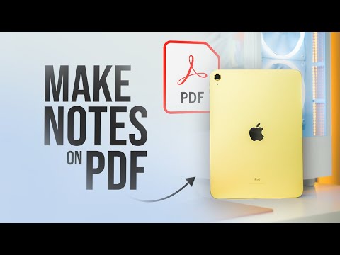 So erstellen Sie Notizen in PDFs auf dem iPad (Tutorial)