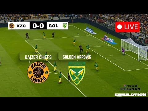 🔴 LIVE : Kaizer Chiefs vs Golden Arrows  | Betway Premiership 2025/26 | PES 2021 Simulation