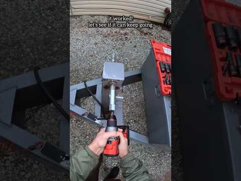 I was WRONG! Testing Out The $32 Jack and Drill Adapter From NighCo!  #dumptrailer #milwaukee #m18