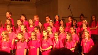 College Church Children's Choir singing "Give Thanks and Praise;" Jennifer Wheatly conducting