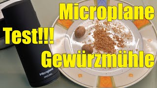 Microplane Gewürz Mühle Test Erfahrung Unboxing Spice Mill Muskatreibe