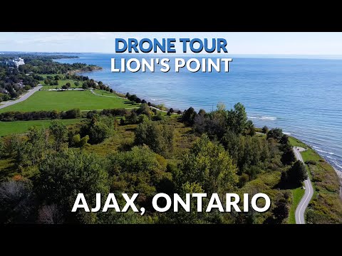 Ajax, Ontario 4K Drone Journey: Lion's Point Unveiled