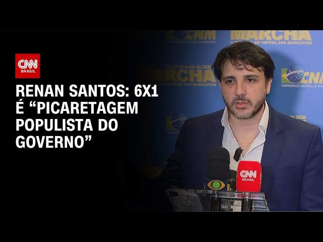 Renan Santos diz que proposta da 6x1 é "picaretagem populista do governo" | CNN 360°