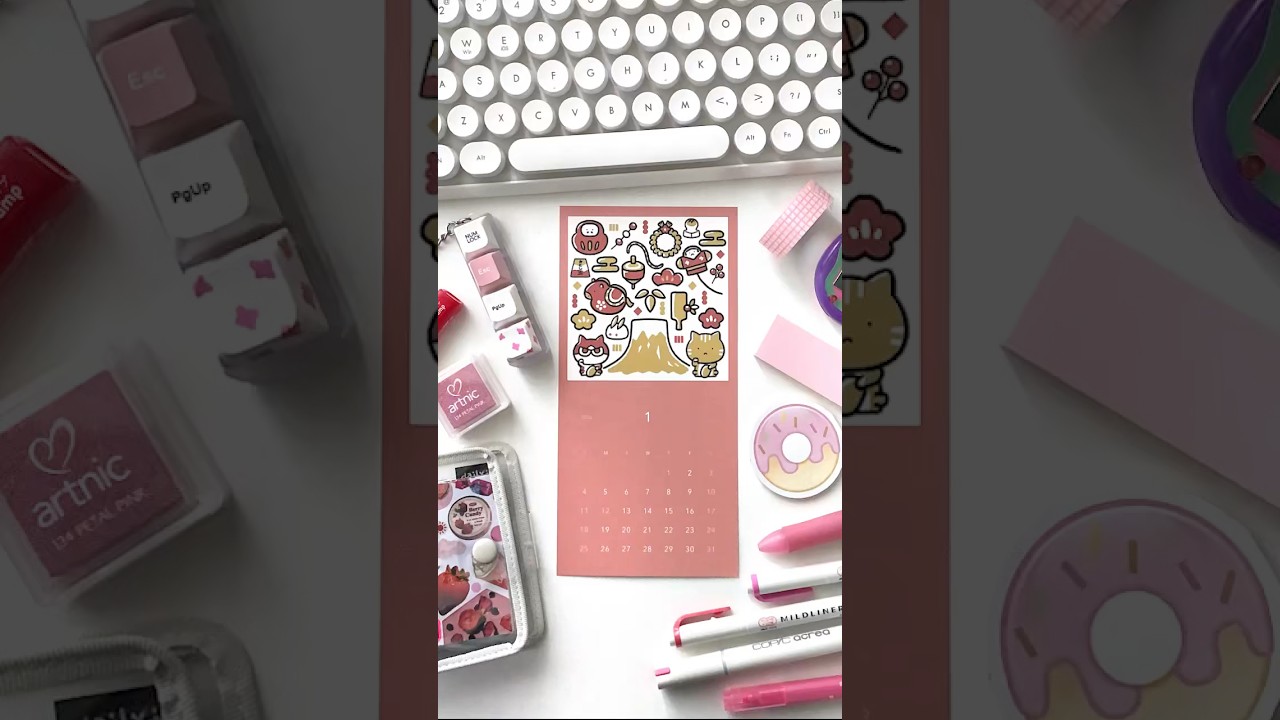 【月刊レター】カレンダーが毎月届きます♪