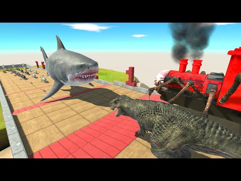 Who Can Win All Aquatics | Carnivores Dinosaurs VS Choo Choo Charles - Animal Revolt Battle Simulato