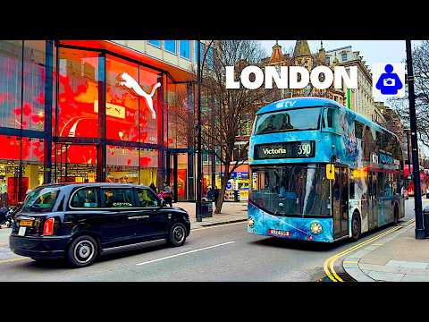 Relaxing London Walk | West End, Oxford Street to Piccadilly Circus [4K HDR]